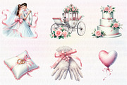 Cute Wedding  Clipart, an Illustration by CreationArt (Thumbnail 4 of 7)
