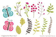 Bohemian Flowers Clipart, an Illustration by Amanda Ilkov (Thumbnail 4 of 4)