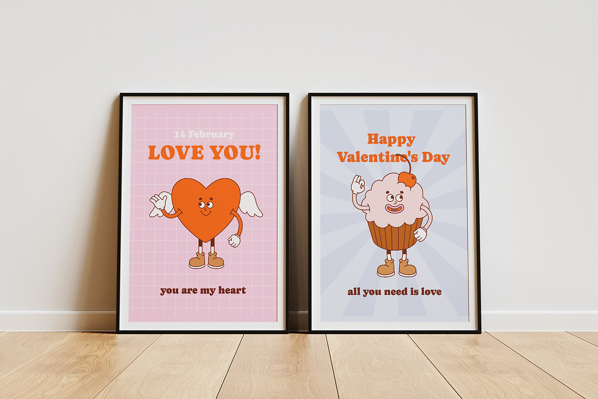 Retro Love, a Seasonal Illustration by Sweet Corner (Photo 10 of 11)