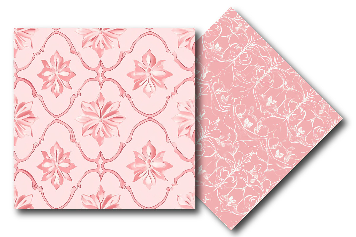 Luxury Pink Digital Paper, an Illustration by DreamPrint404 (Photo 2 of 5)