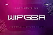 Wifger Modern Techno Font, a Sans Serif Font by alanwarstd (Thumbnail 1 of 5)