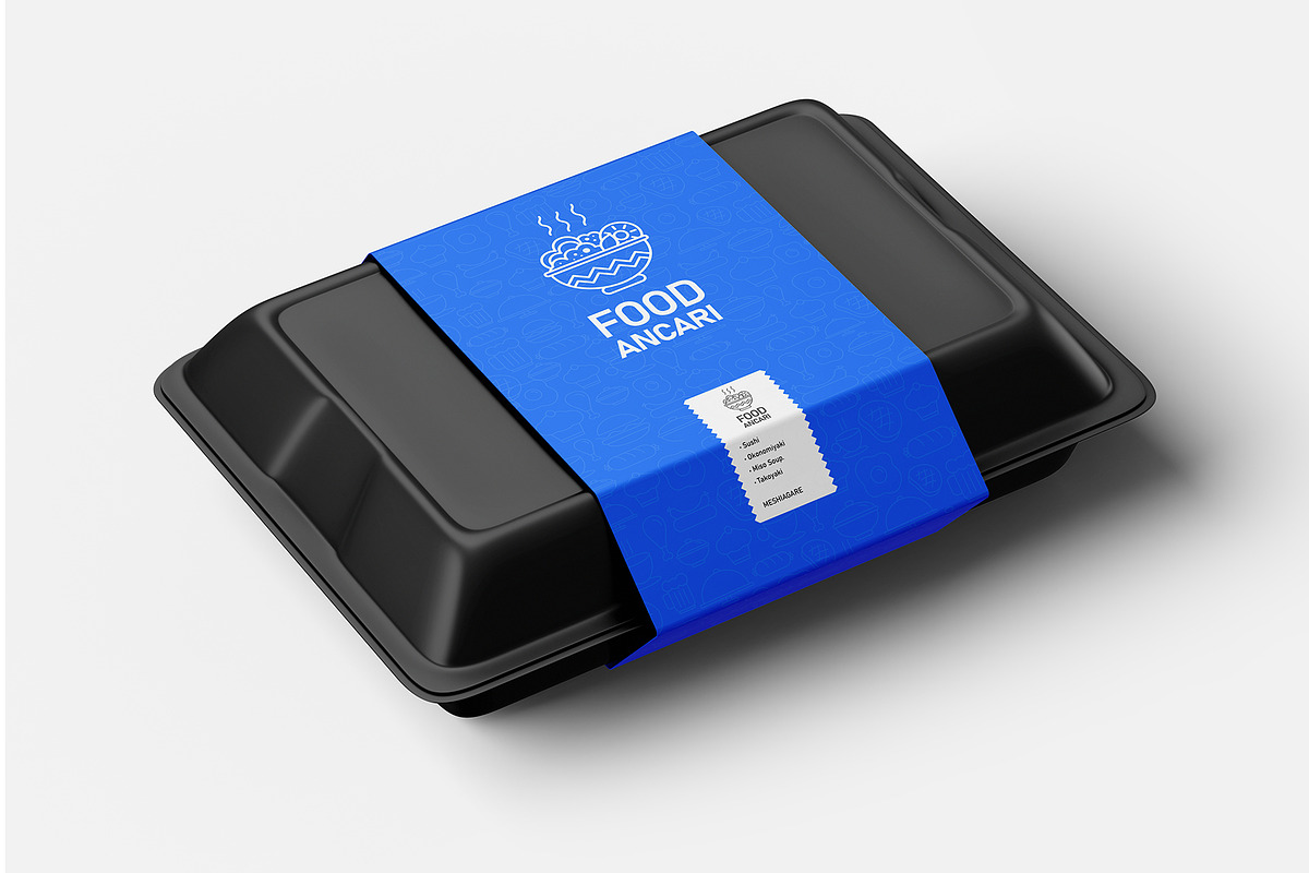 Food Box Packaging Mockup, a Packaging Mockup by AlkStudio (Photo 5 of 13)
