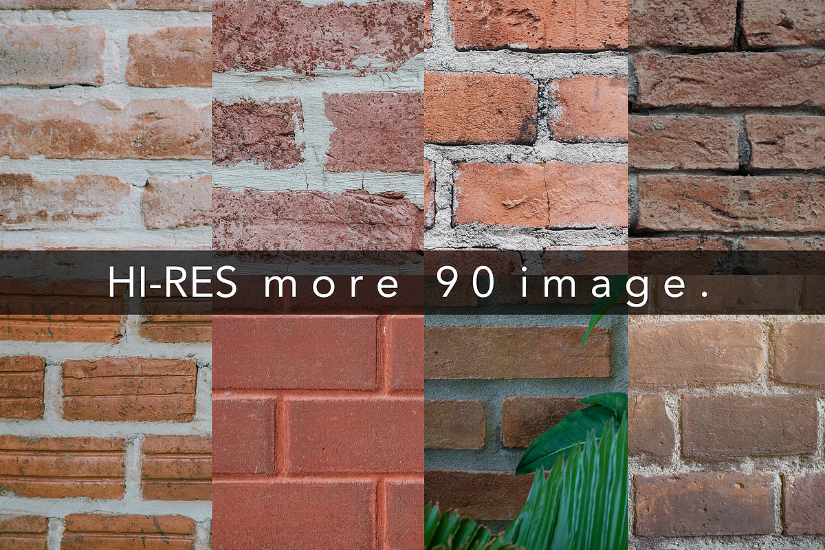 +90 Brick texture background, a Texture Graphic by photo3idea (Photo 4 of 6)