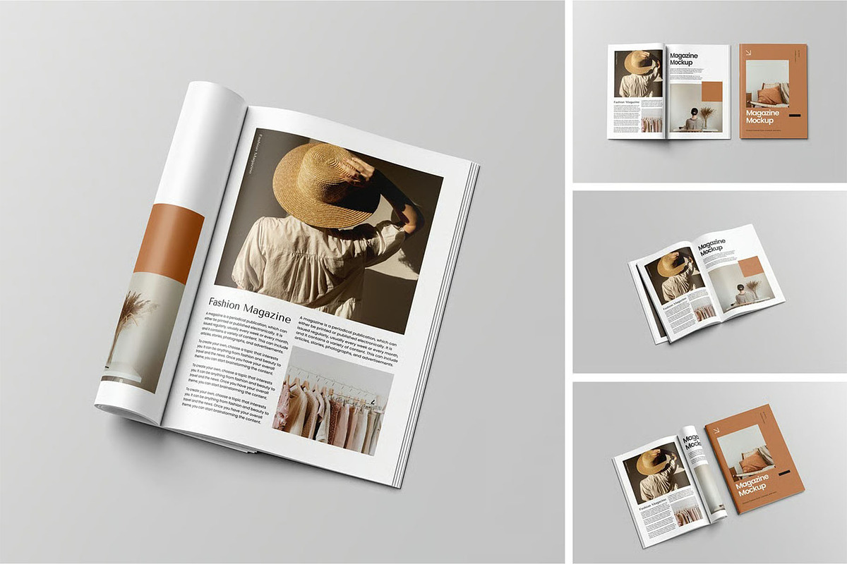 Magazine Mockup, an Advertising Mockup by zpackcreative (Photo 1 of 5)