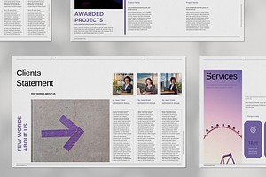 Purple Business Brochure Template