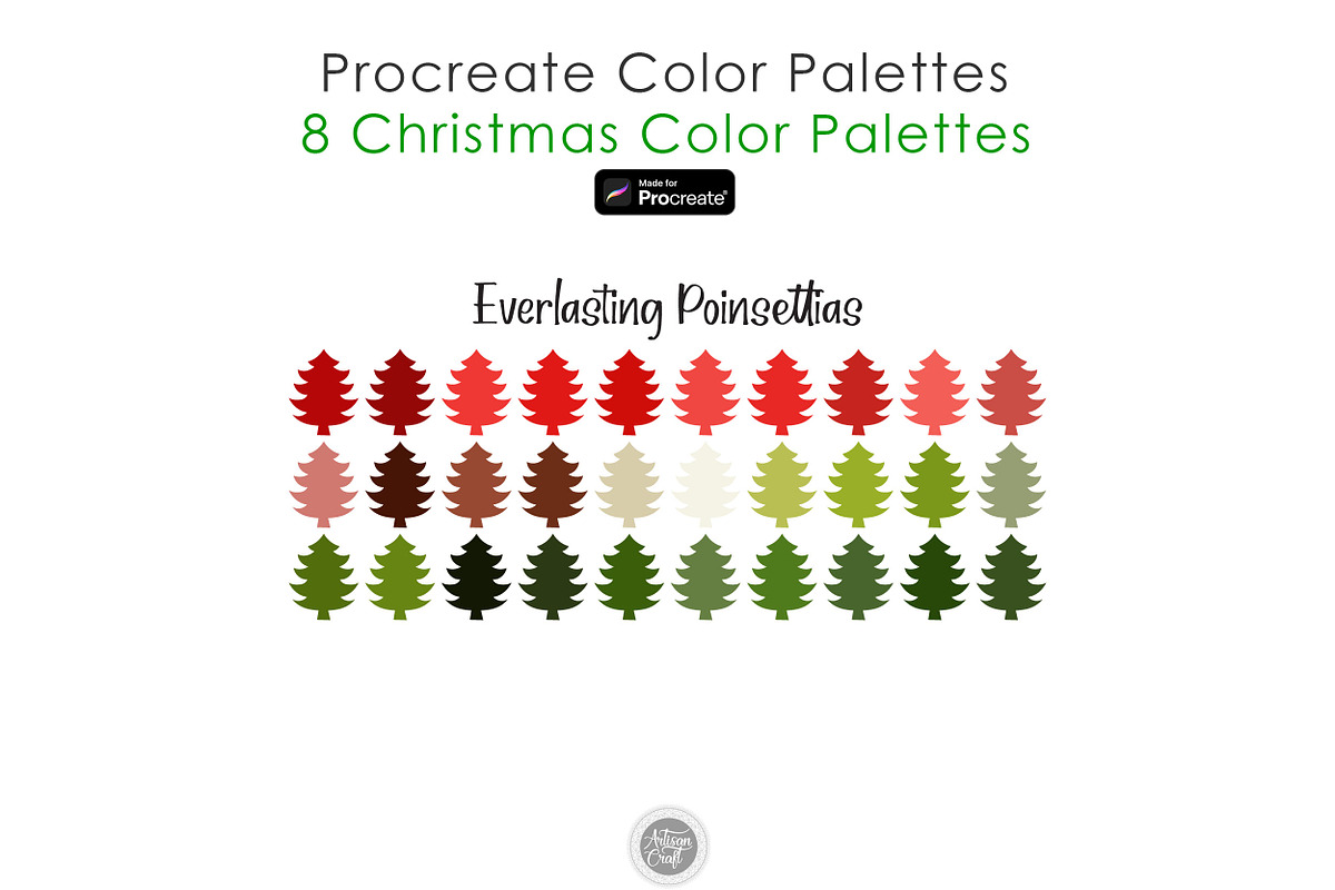 Procreate swatches for Christmas, a Palette Add-On by Artisan Craft (Photo 8 of 9)