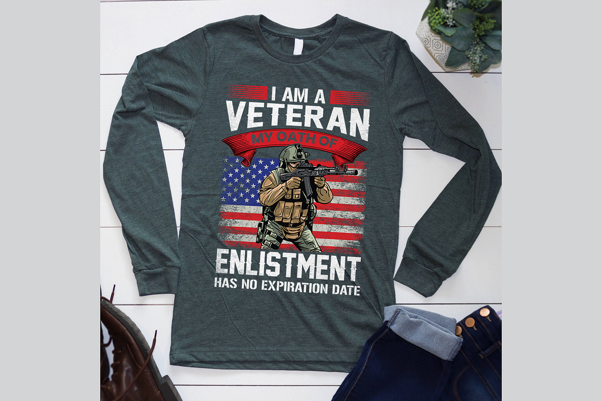 Military T Shirt Design Digital, a Graphic by Vector Portal (Photo 2 of 5)