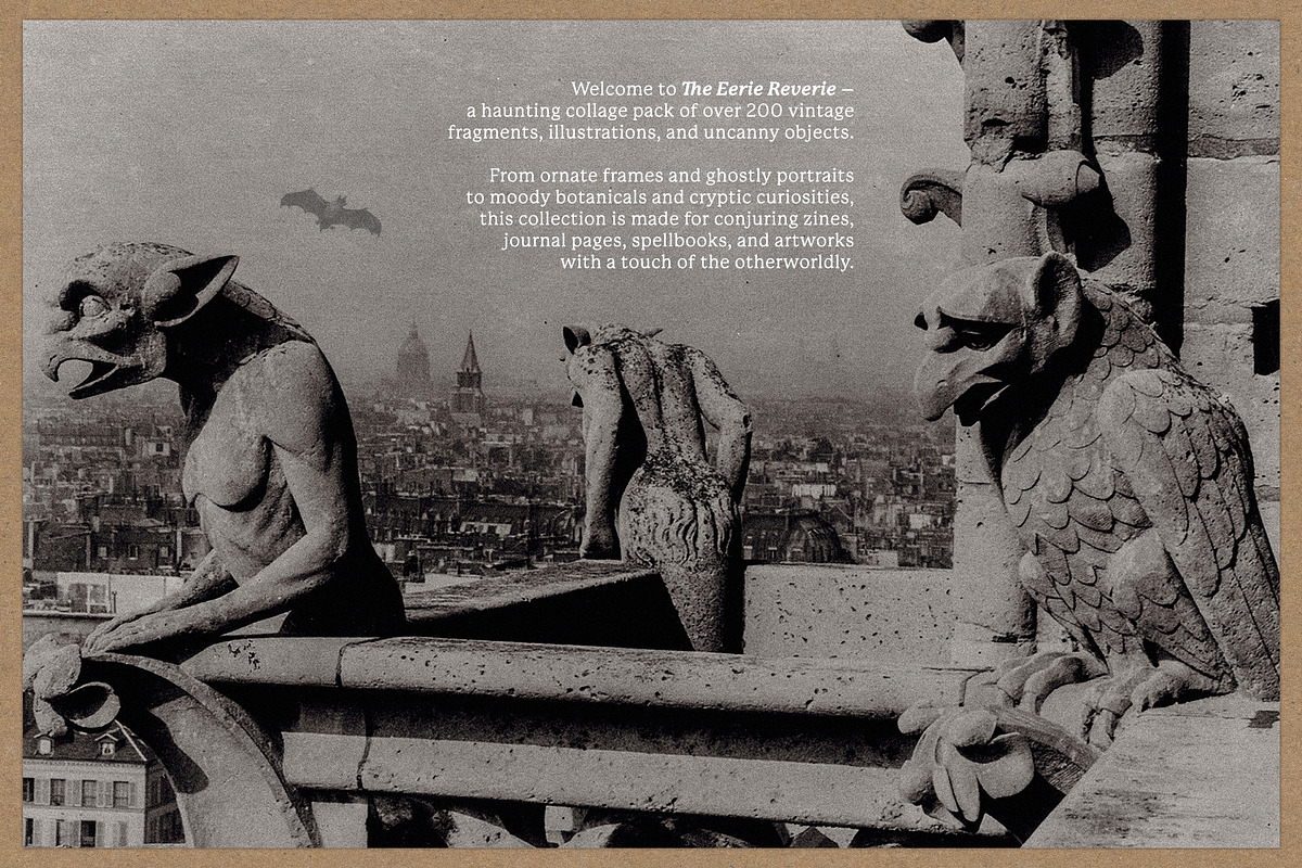 The Eerie Reverie Collage Pack, an Object Graphic by Dina Mae (Photo 3 of 13)