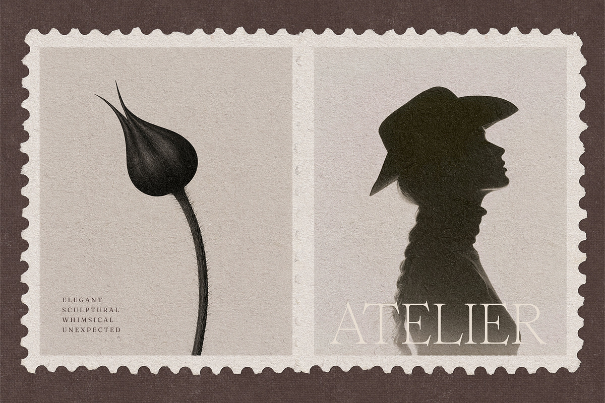 The Muses Vintage Snail Mail Stamps, an Object Graphic by Make Stories Studio (Photo 7 of 10)
