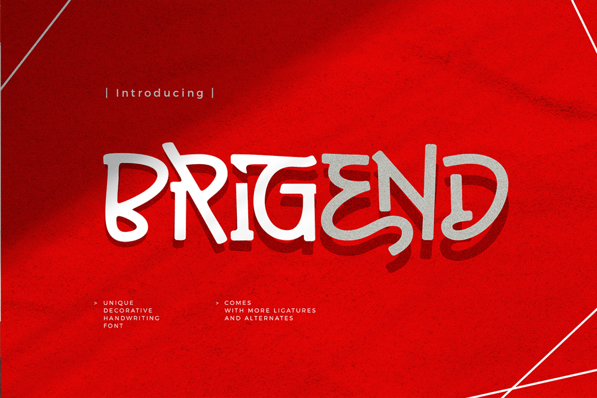 Brigend Font, a Sans Serif Font by Grontype (Photo 1 of 9)