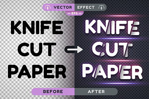 Cut Paper - Editable Text Effect