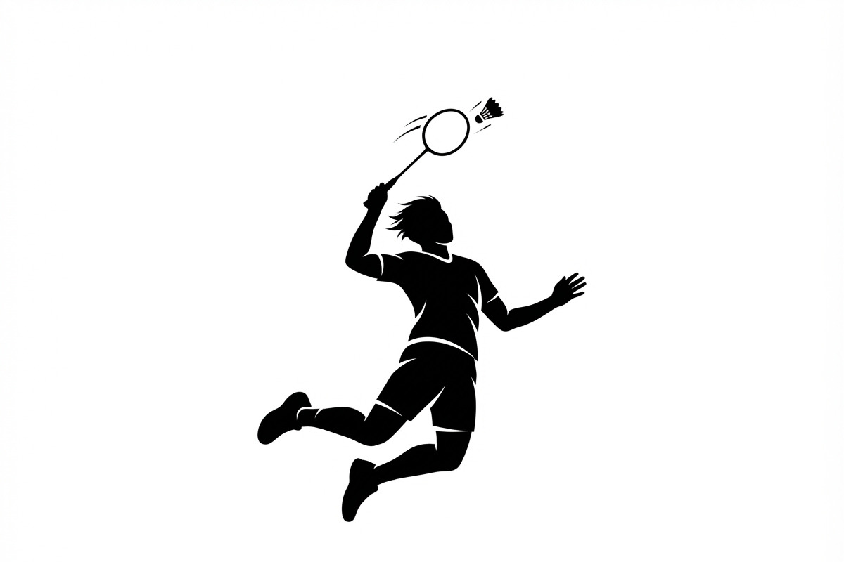 60 Badminton Player Smash Silhouette, a Person Illustration by Amazin_art (Photo 23 of 42)