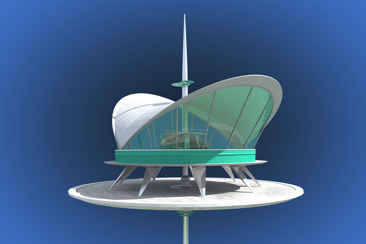 Futuristic Architecture Skyscraper #, an Architecture 3D Model by Daniel Mikulik (Photo 1 of 14)