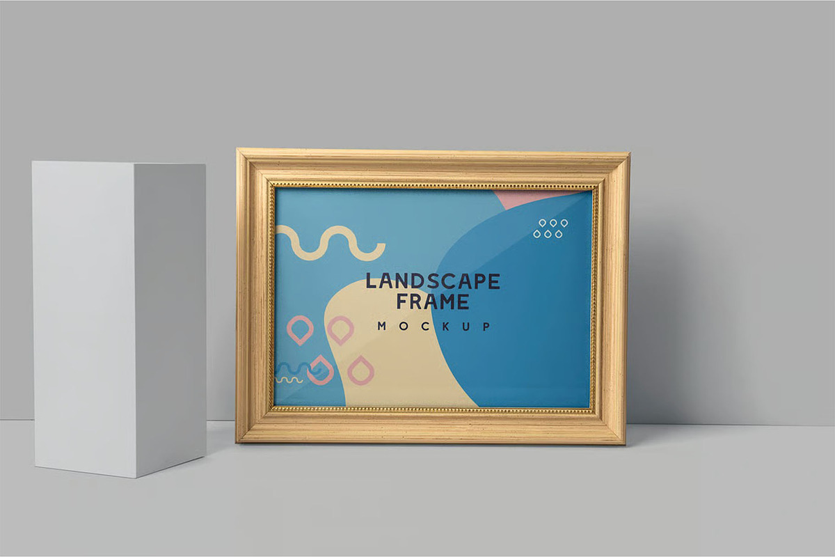 Landscape Wood Frame Mockups, an Advertising Mockup by megostudi0 (Photo 2 of 6)