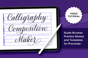Calligraphy Composition Maker, a Brush Add-On by Molly Suber Thorpe