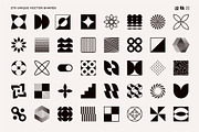 275 Modern Geometric Vector Elements, an Object Graphic by Vecster (Thumbnail 3 of 19)