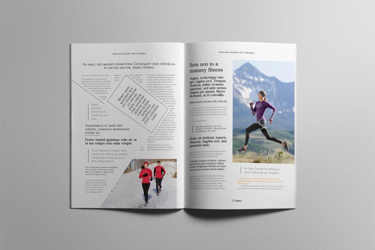 The Best Fashion Magazine Layout, a Magazine Template by Swayang (Photo 14 of 18)