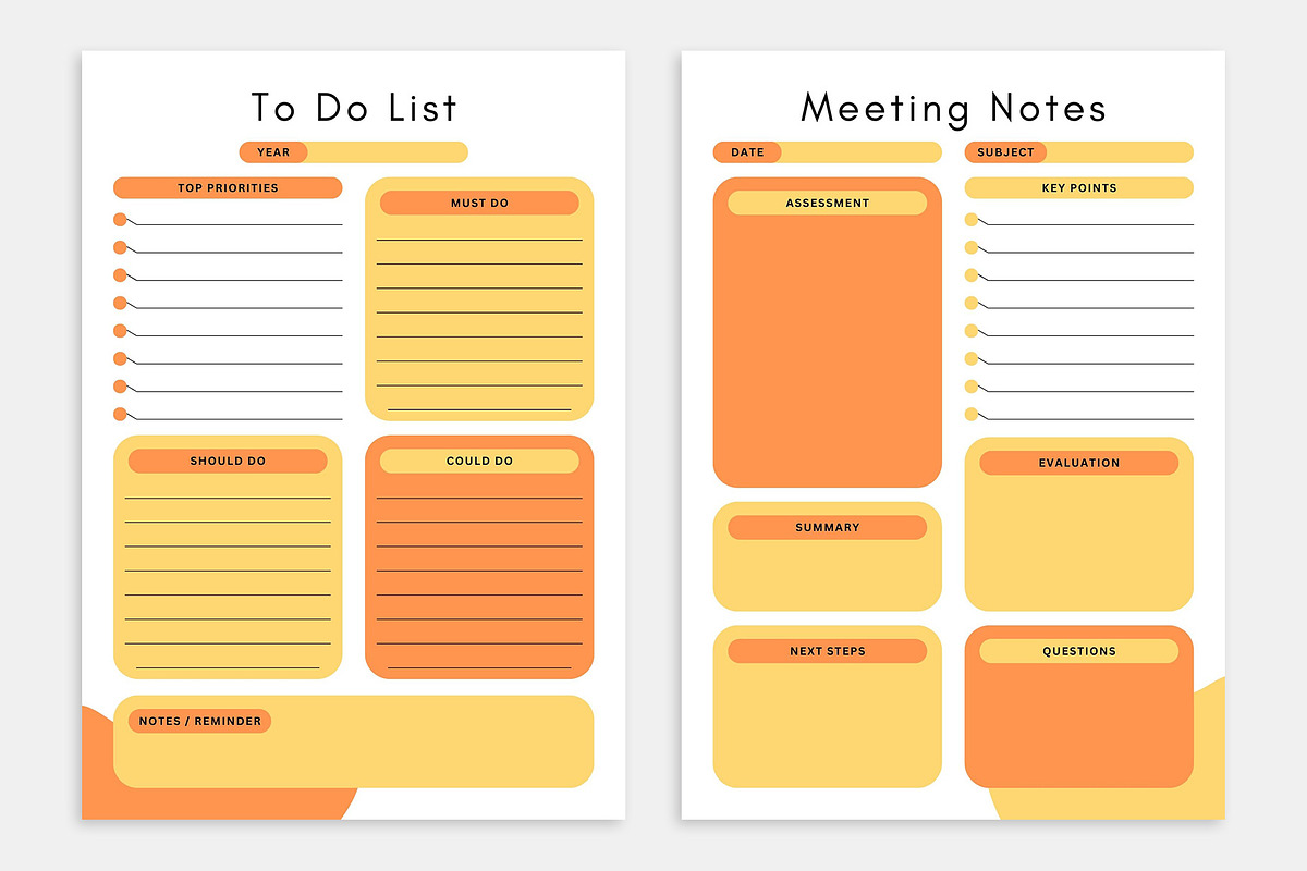 Self Care Help Planner Canva, a Stationery Template by MNT-Creator (Photo 5 of 8)