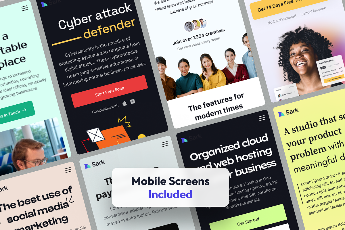 Sharko - Landing Page UI Kit, an UI Kit Template by FinestDevs (Photo 6 of 6)