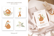 Miss FOX clipart & seamless patterns, an Animal Illustration by polikarpovaart (Thumbnail 4 of 9)