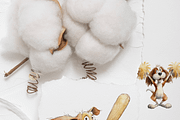 20 Quirky Baseball Dog Clipart, a Decorative Illustration by Pati Charm Studio (Thumbnail 7 of 8)