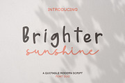 Brighter Sunshine| Quotable Font Duo, a Font by Analogous (Thumbnail 1 of 13)