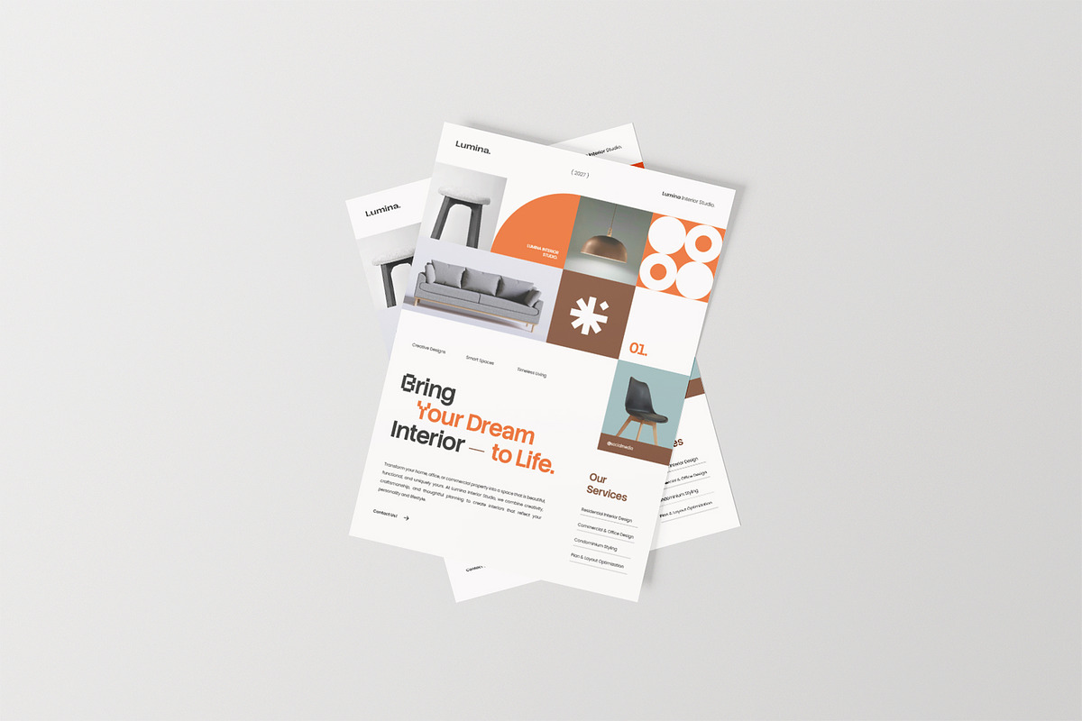 Creative Interior Design Poster, a Poster Template by StreaksideStd (Photo 2 of 4)