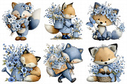 Whimsical Spring Fox Clipart, an Illustration by Daily.Designs (Thumbnail 5 of 8)