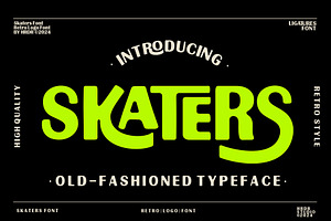 Skaters - Retro Font