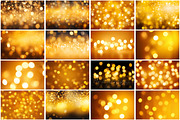 Golden Bokeh Wallpaper Bundle, a Background Graphic by Forhadx5 (Thumbnail 6 of 8)