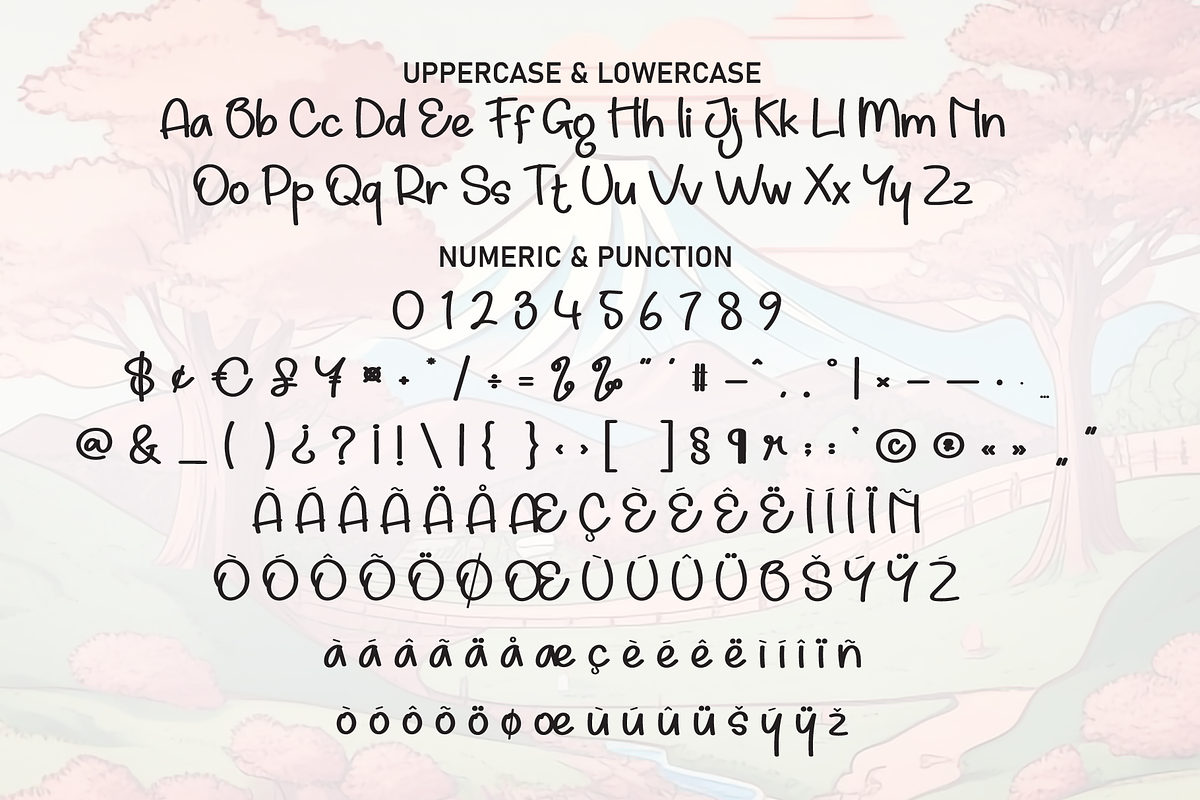 Drawing Scenery | Script Font, a Script Font by Scratchones (Photo 7 of 8)