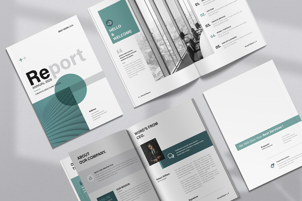 Annual Report Template, a Brochure Template by NorthPeak (Photo 2 of 9)