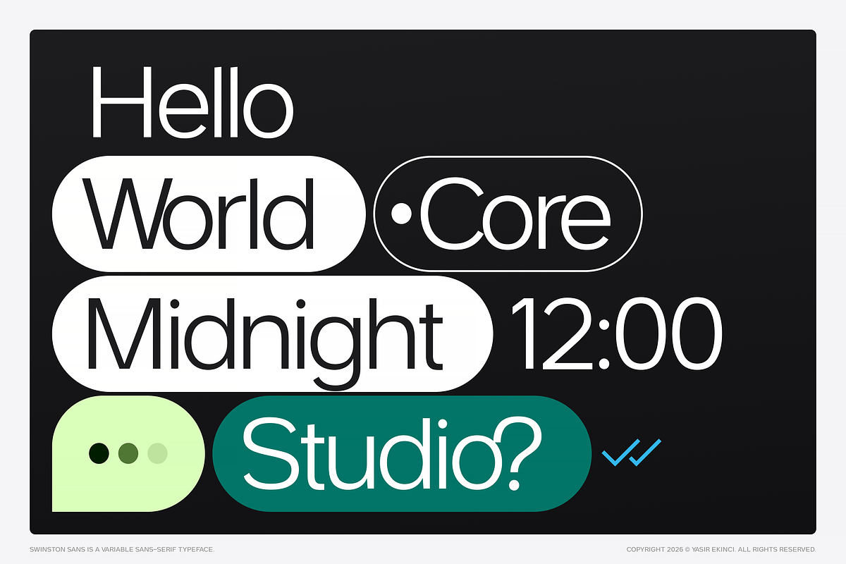 Swinston Sans Variable Typeface, a Sans Serif Font by Yasir Ekinci (Photo 7 of 17)