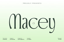 CS Macey – Art Nouveau Font