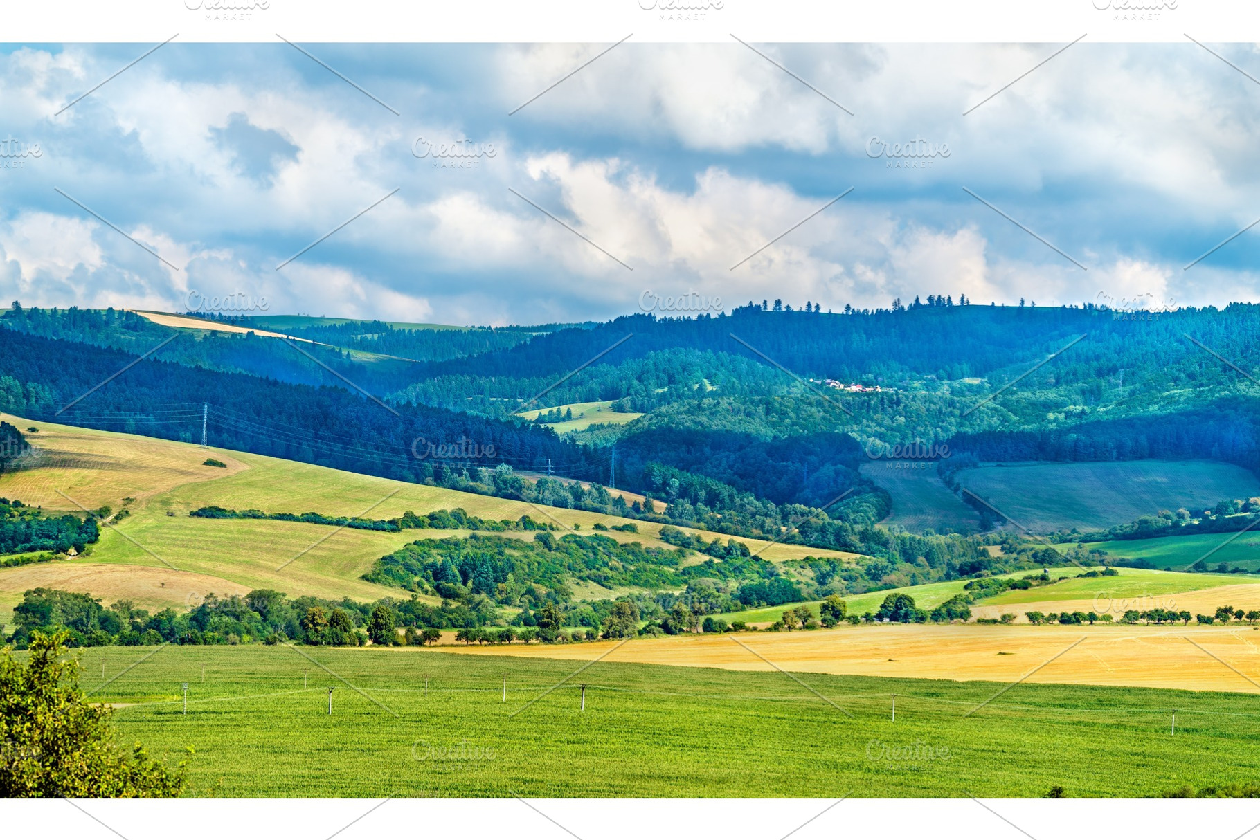 Rural landscape of slovakia at spis castle containing slovakia, nature, and, a Nature Photo by Leonid Andronov