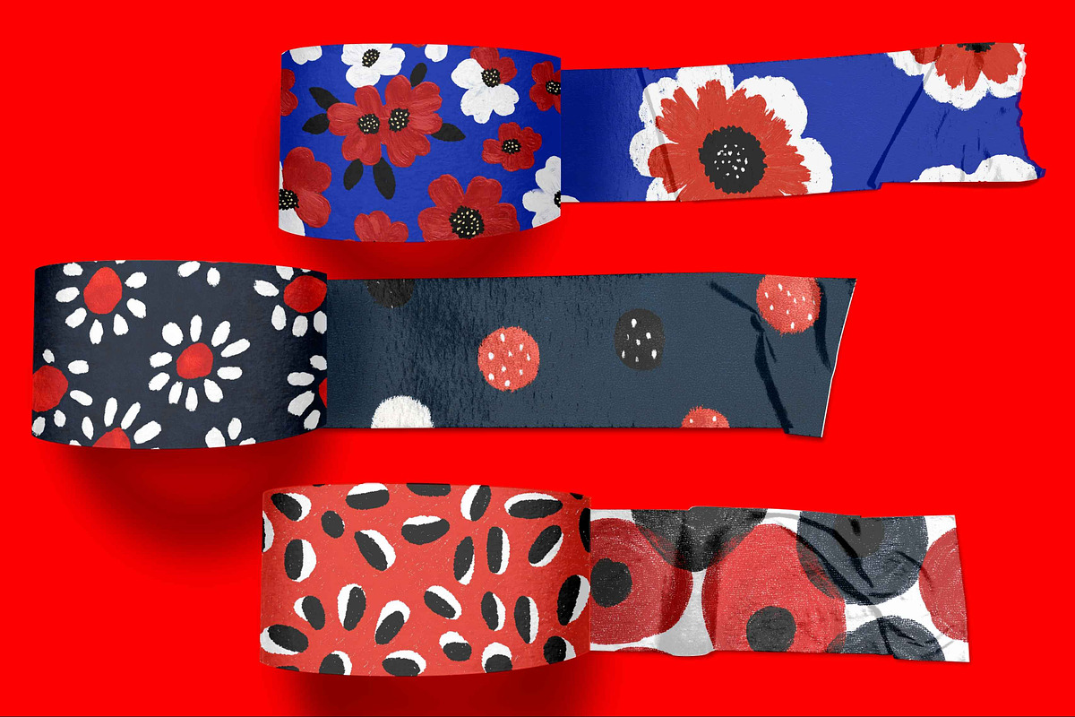 Red,White and Blue Playful Abstracts, a Pattern Graphic by Pattern Whimsy (Photo 6 of 7)