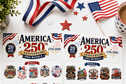 America 250th Anniversary PNG Bundle, a Decorative Illustration by HeavensStar (Thumbnail 7 of 7)