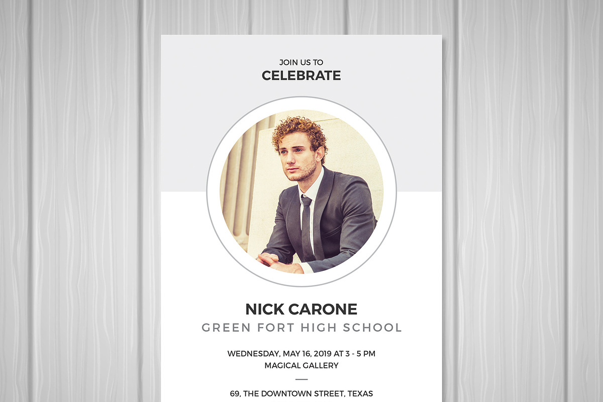 Senior Graduation Announcement, an Invitation Template by Orcshape Studio (Photo 2 of 3)