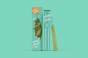 Weed Joint Pre-Roll Packaging Mockup, a Product Mockup by easymock 2 (Thumbnail 10 of 10)