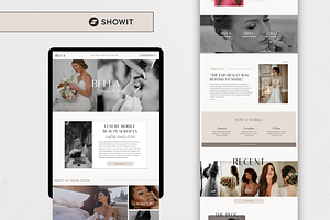 Showit Website Template Beauty Salon, a Websites & App Template by Breah Designs