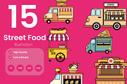 Street Food Illustration Pack, an Illustration by baii09 (Thumbnail 1 of 2)