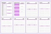 Dated 2025 Planner 365 Days Canva, a Stationery Template by Shumaya (Thumbnail 2 of 4)
