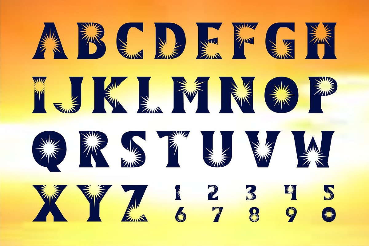 SUN Display Font preview 3
