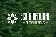 Eco and Natural Logo and Badges, a Branding & Logo Template by Lustra Frisk (Thumbnail 1 of 3)