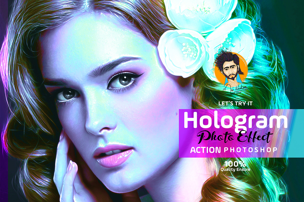 Hologram Photo Effect PS Action, an Action Add-On by MRI STUDIO (Photo 1 of 18)