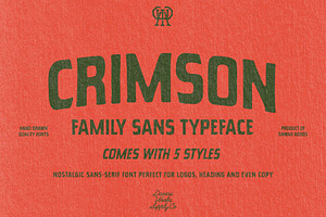 Crimson Sans, a Sans Serif Font by Dawaii Goods