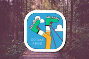Retro Stickers Adventure Set, a Sport Illustration by T Bild (Thumbnail 5 of 5)
