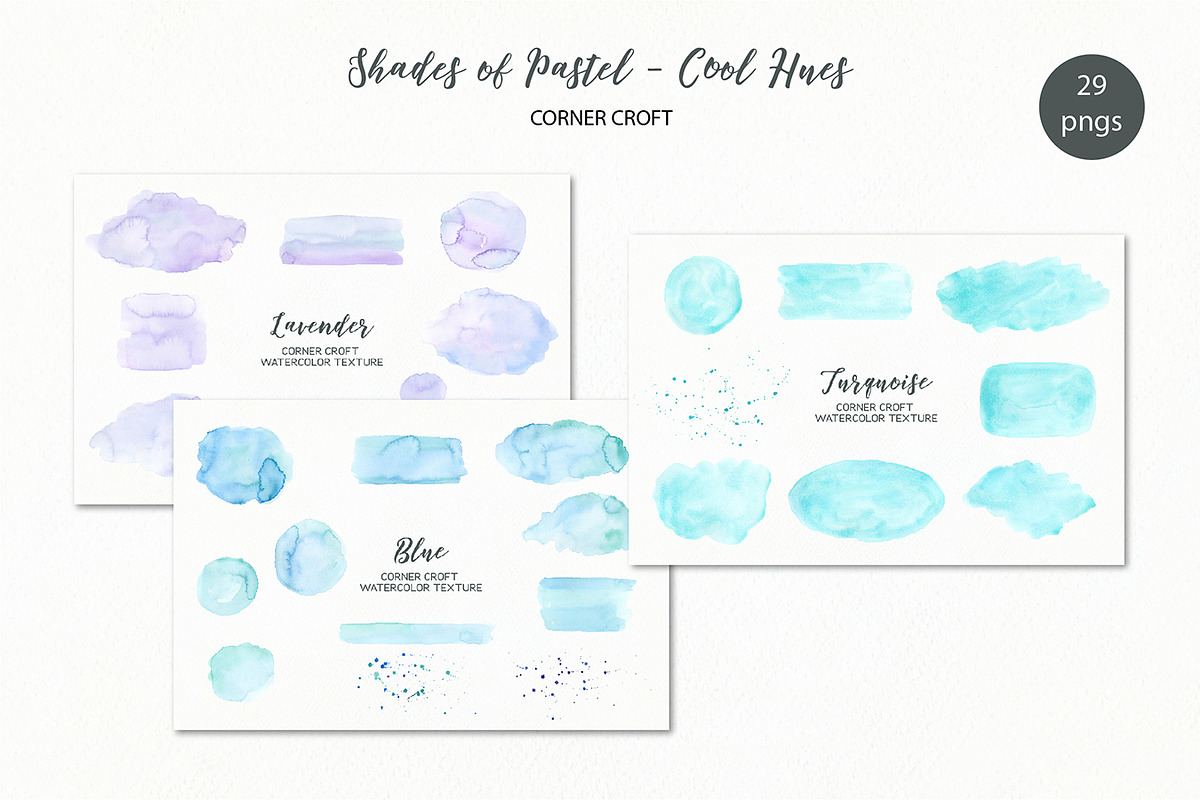 Shades of Pastel Cool Texture, a Texture Graphic by Corner Croft (Photo 1 of 5)