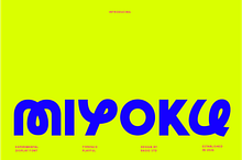Miyoku Experimental Display Font