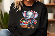 Cute Autumn Elephant Sublimation, an Illustration by DreamCafeArt (Thumbnail 5 of 6)